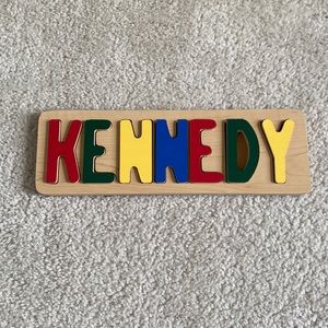 Kennedy Wooden Personalized Name Puzzle